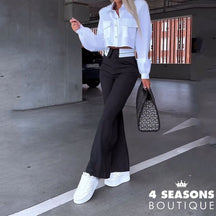 Conjunto Bulgária Branco + Preto / P