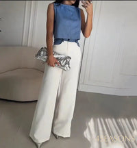 White and Blue