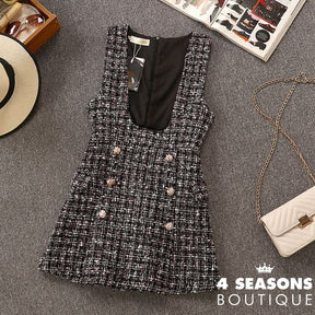 2021 Autumn Winter 2 Piece Set Overalls Dress Women Elegant Ruffles Chiffon Bow Shirt Top+Double