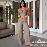 Conjunto Kamile Khaki / Pp