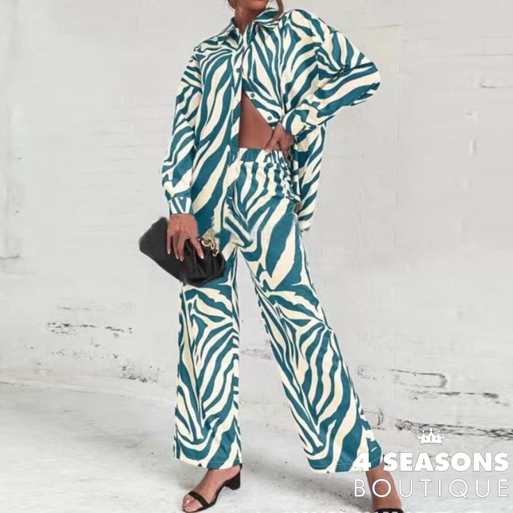 Women&#39;s Clothing Rompers Lapel Buttons Sexy Cardigan Shirt Long Sleeve Casual Loose Wide Legs