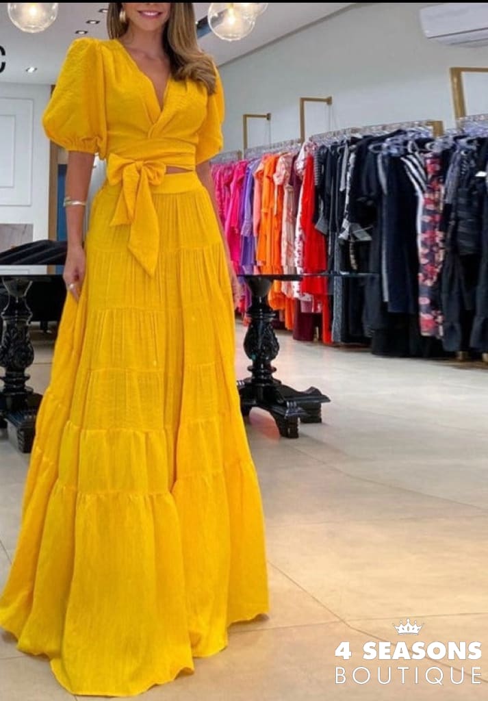 Conjunto Sun Amarelo / P