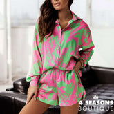 Conjunto Sushine Verde/rosa / P