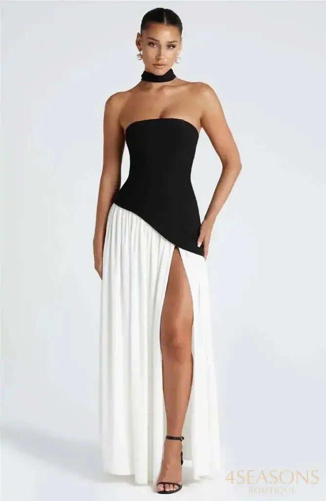 Emmit Dress Black & White / S