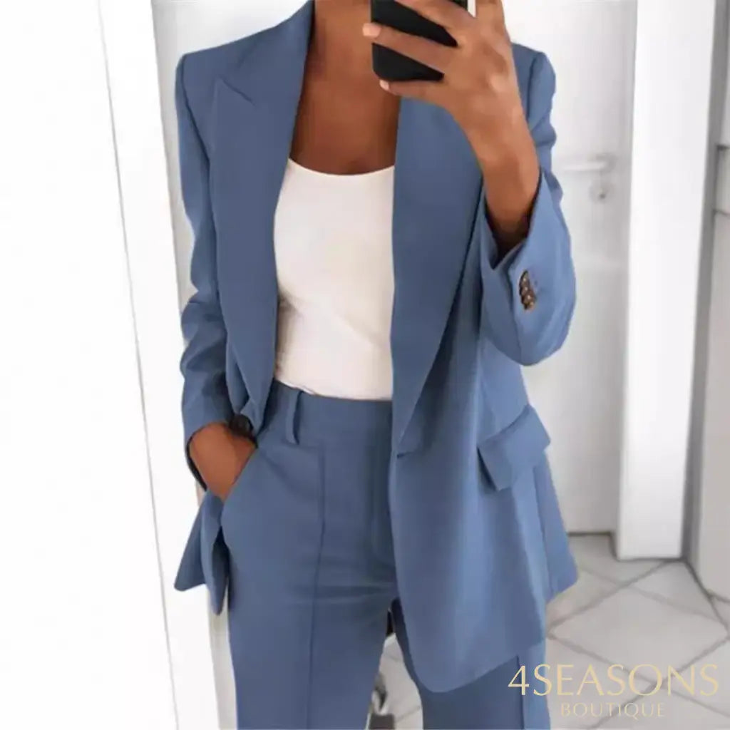 Jake suit with wide-leg pants