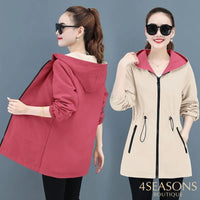 Khaki with Red
