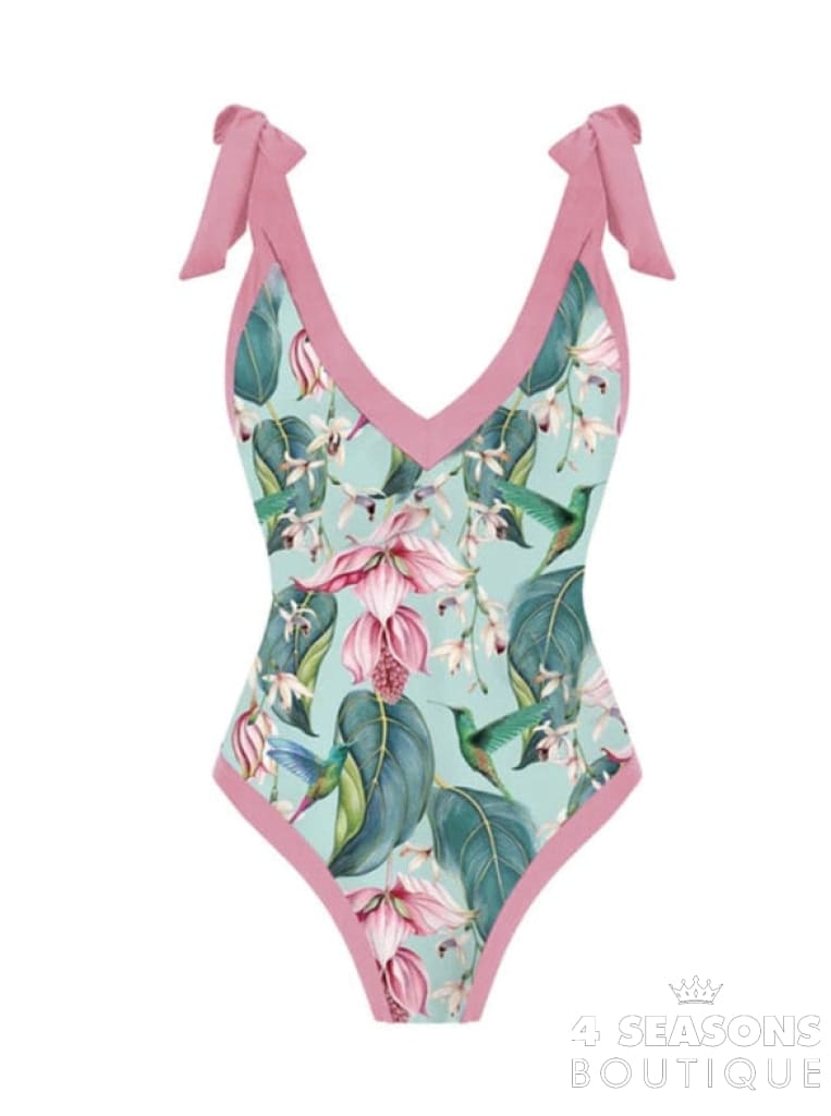 Maiô Amália + Pareô Grátis Pink / S