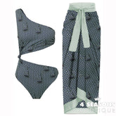 Sexy Cutout Bikinis 2022 New The Shoulder Swimwear Fashion One-Piece Swimsuit And Cover Up Women