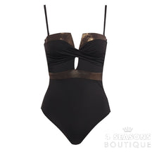 Maiô Saradoro Preto Com Dourado / P