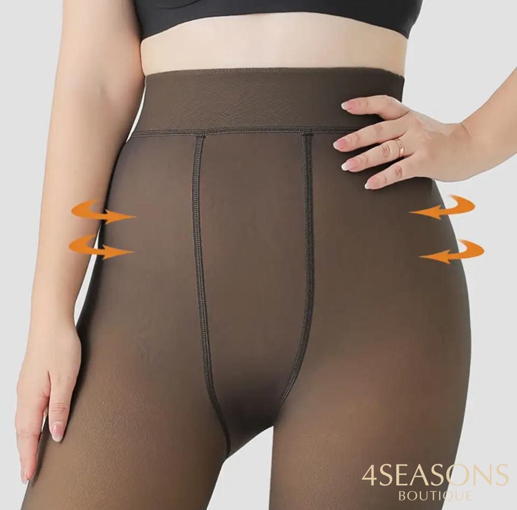 Meia-calça forrada em lã Frozen feminina