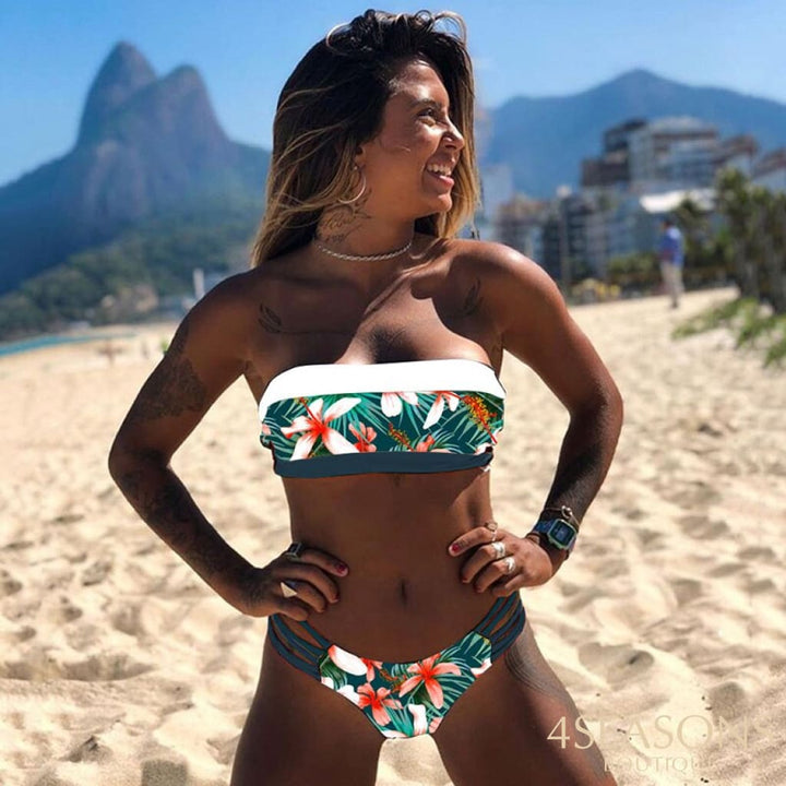 New Sexy Bikini Set Brazilian Bikini 2022 Swimwear Women Bandeau Swimsuit Female Push Up Bathing