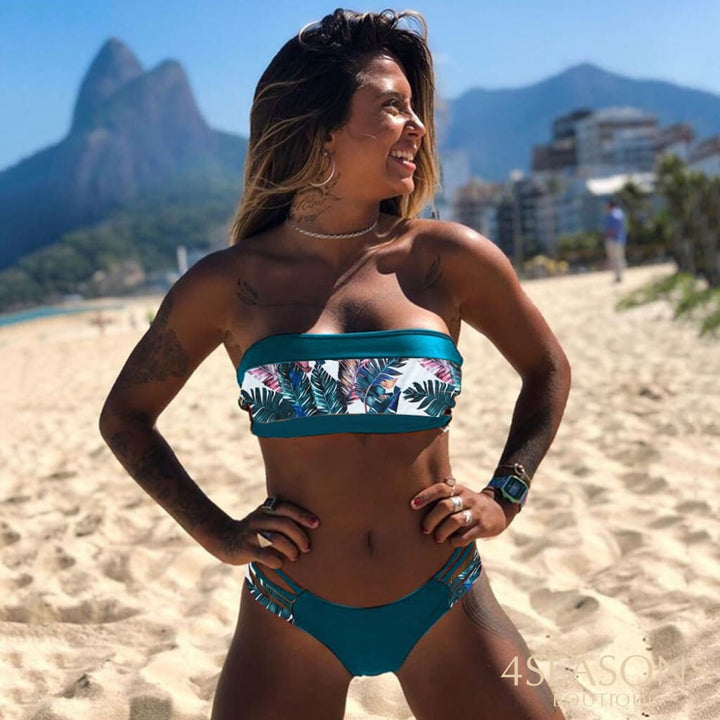 New Sexy Bikini Set Brazilian Bikini 2022 Swimwear Women Bandeau Swimsuit Female Push Up Bathing