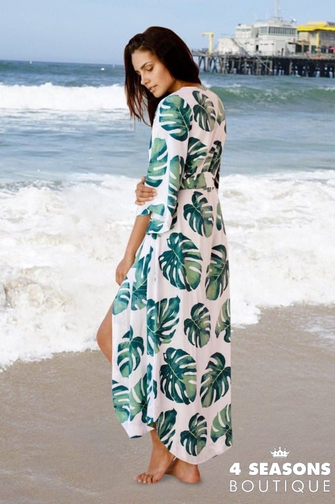 Saída de Praia Leaf - 4 Seasons Boutique