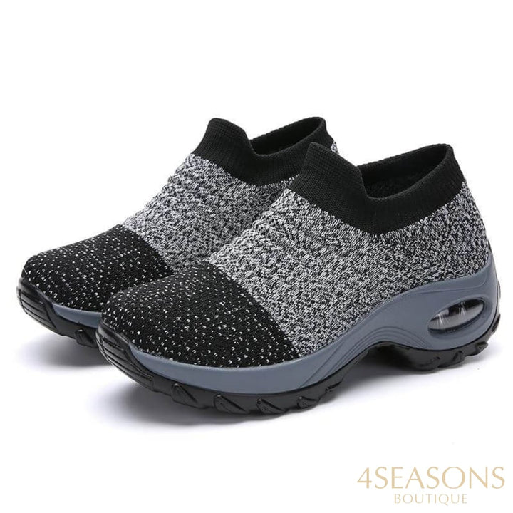 Tênis Pump Cinza Com Preto / 33 All