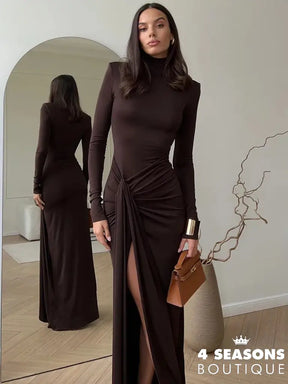 Vestido Aletheia Marrom / P