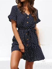 Vestido Celina Azul / P