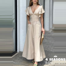 Vestido Escarlate Bege / P