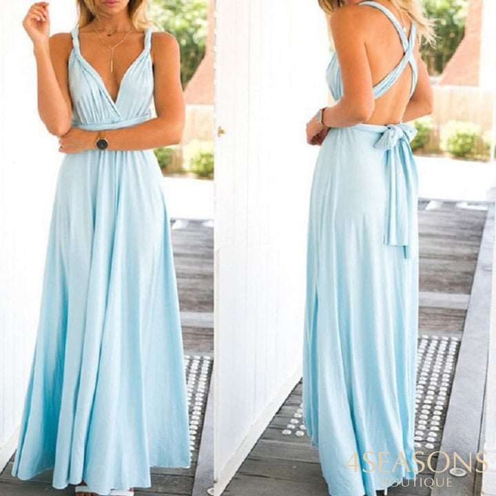 Vestido Flor-De-Maio Azul Céu / P