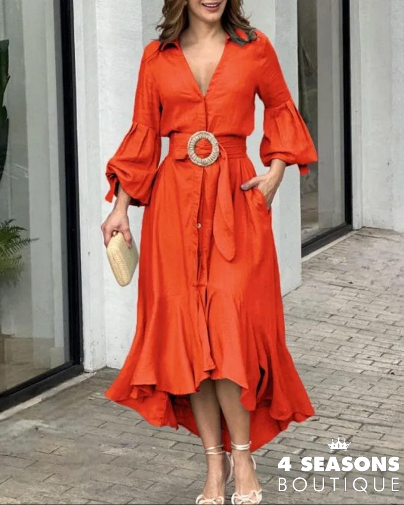 Vestido Katy Laranja / P