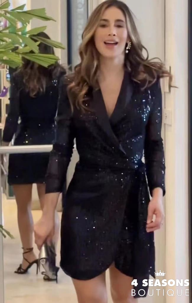 Vestido Paetê Blossom