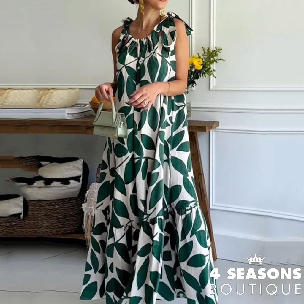 Vestido Palmares Estampado / P China