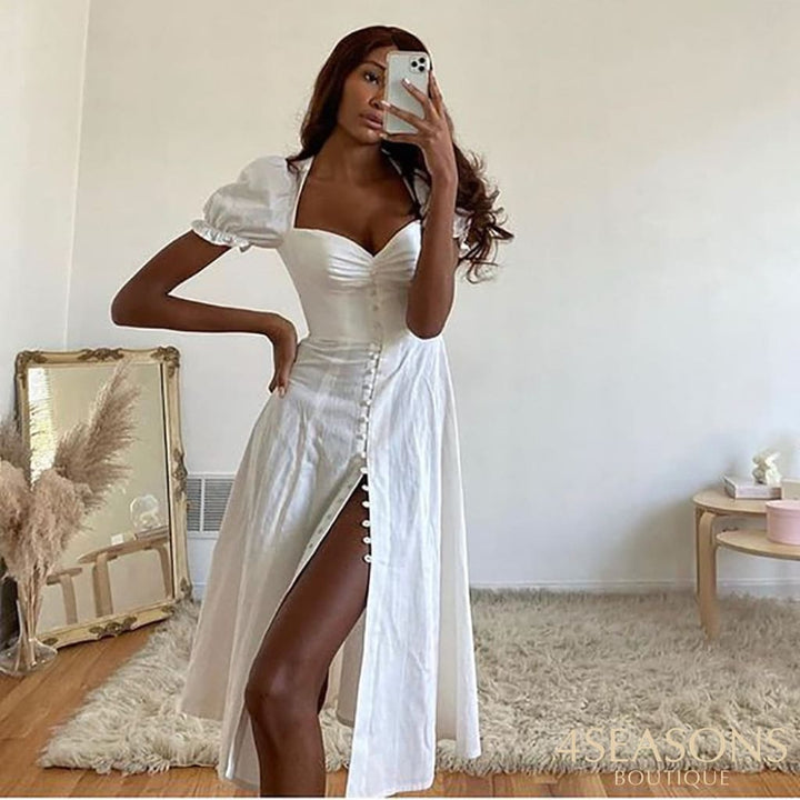 Vestido Princesa Indiá Soild White / S