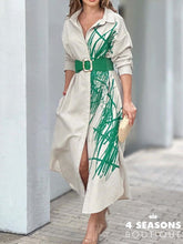 Vestido Seraphine Verde E Creme / P