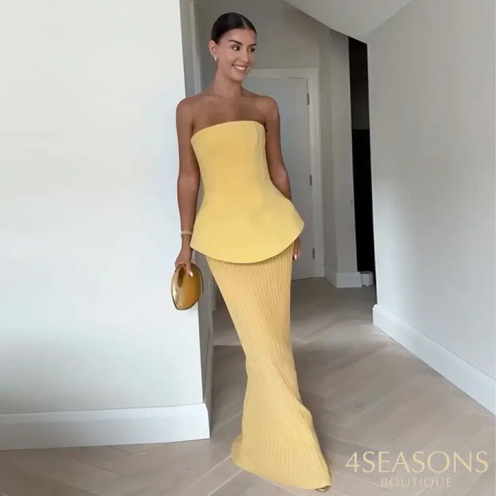 Vestido Tulipa Amarelo / P