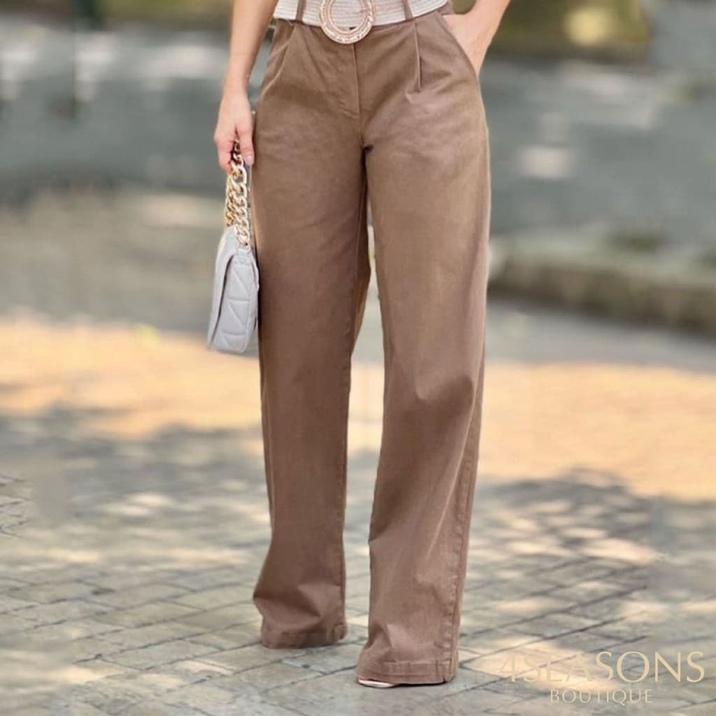 Wefads Women Two Piece Set Summer Fashion Sleeveless Halter Solid Top Loose With Pockets No Belt